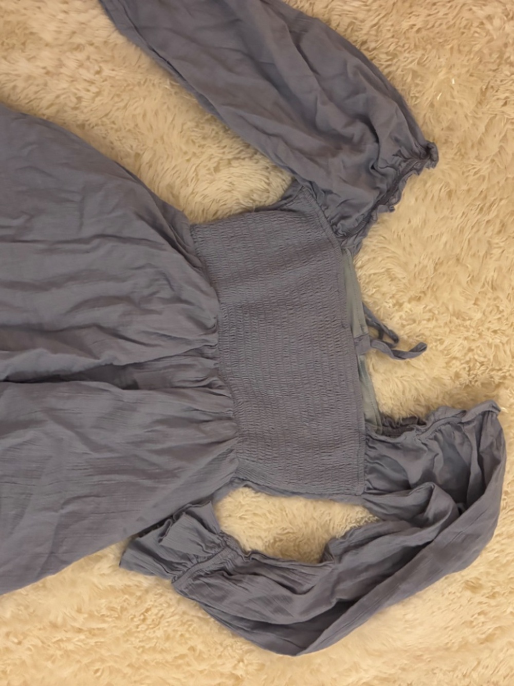 Blue long sleeve dress - Picture 2 of 2